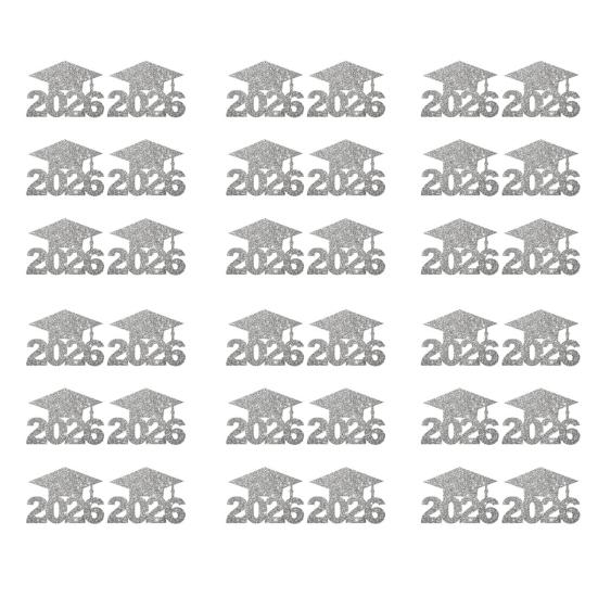 2026 Graduation Decorations Graduation Party Table Centerpiece with Hanging Cards & Decorative Toppers Ceremony Theme Decor Set for Dining Table