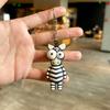 Cartoon Animal Big-eyed Doll Keychain Pendant Giraffe Lion King Keychain Theme Small Gift
