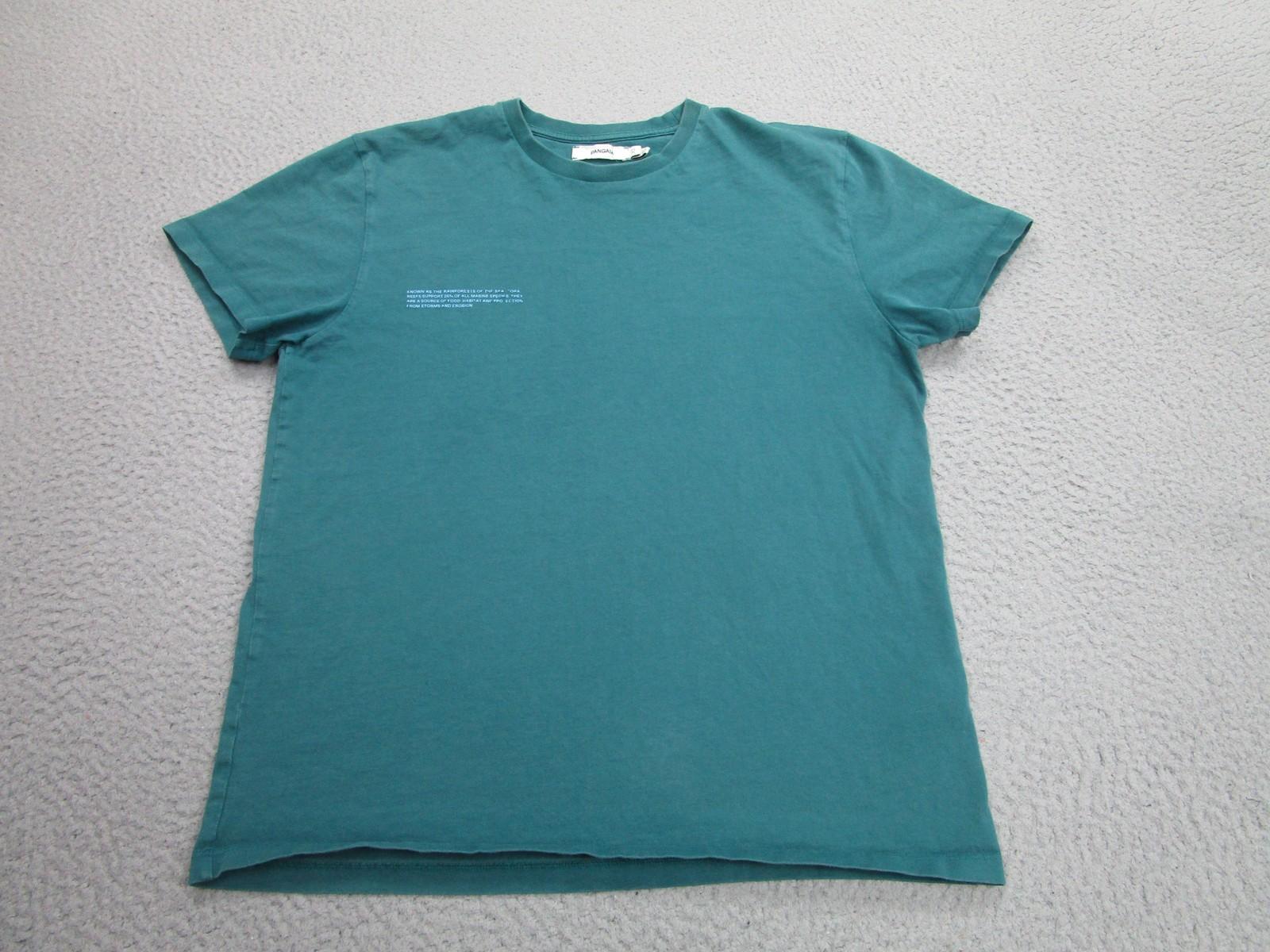 PANGAIA Shirt Mens XS Blue Coral Reef Graphic Organic Cotton Tee Made Portugal S
