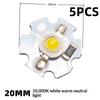 5/10Pcs 16mm 20mm LED Lamp Boards 1W 3W Single Color 5V 12V Warm Neutral White Spotlights Downlights Sunset Lights