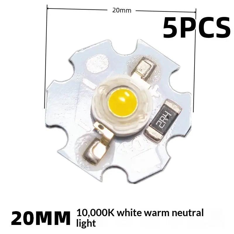 5/10Pcs 16mm 20mm LED Lamp Boards 1W 3W Single Color 5V 12V Warm Neutral White Spotlights Downlights Sunset Lights