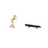 Modern Horse Figurine Sculpture And Rustic Wood Storage Tray for Bedroom Living Room Centerpiece