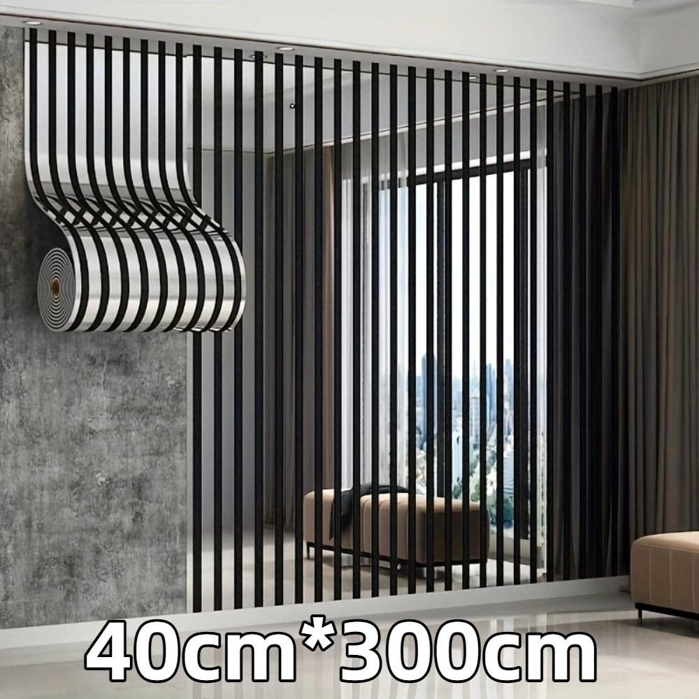 PVC Artificial Grille Wall Sticker Self-Adhesive Grid Panel Wall Sticker  Living Room