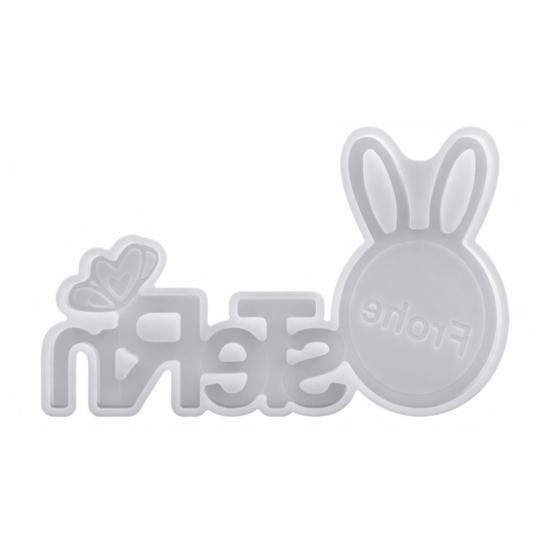 Rabbit Mold 3D Bunny Pattern Silicone Mold Resin Casting Flexible Reusable Epoxy Mold DIY Crafts Easter Gift Making Mold Spring