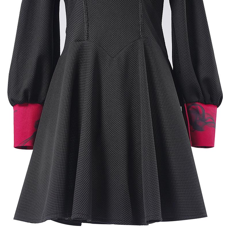 Nouă rochie gotică medievală în negru și roșu victorian stil vampir renascentist punk corset rochie victorian goth fustă bustieră cu șireturi