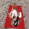 Asciugamano da Spiaggia in Microfibra Calcio C-Cristianos R-Ronaldoo C-Cr-R7, Asciugatura Rapida, Senza Sabbia, Fibra Ultrafine, Super Morbido.