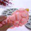 GOGOU Silicone Cake Mold 12.3cm Pink Non-Stick Baking Pan Cake Tin