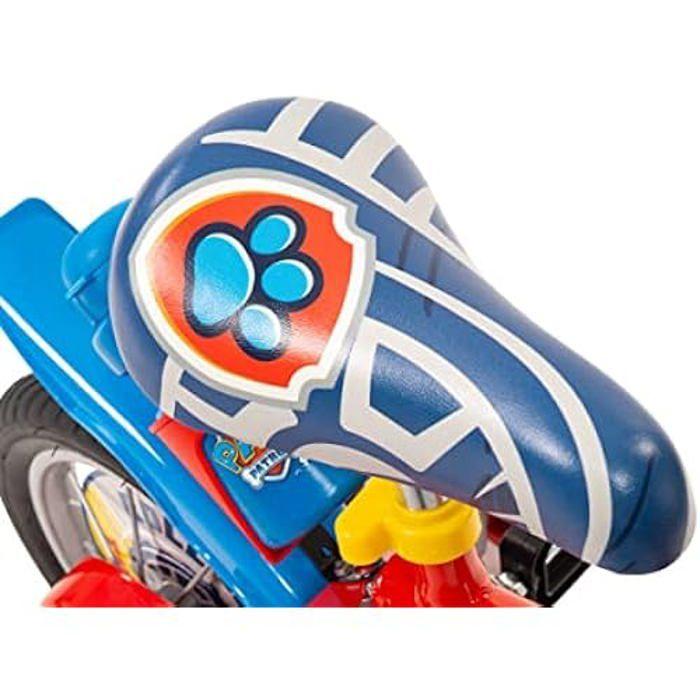Vélo Jeunesse Unisexe Paw Patrol - Toimsa - 12 Pouces - Blanc - Freins Avant Et Arrière - Roues Gonflables
