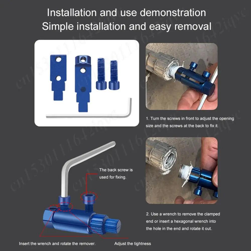 Broken Pipe Thread Extractor Broken Pipe Head Screw Extraction Steel Broken Valve Thread Extractor Broken Faucet Removal Tool