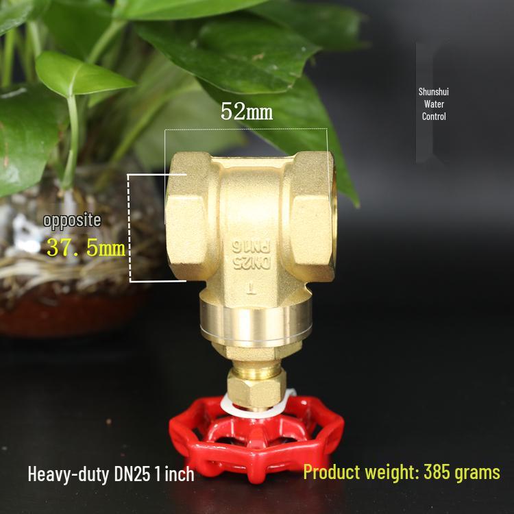 Brass Gate Valve for Water Meters with Thickened Silk Thread and PPR2 Double Hot Melt (4-6 Points)