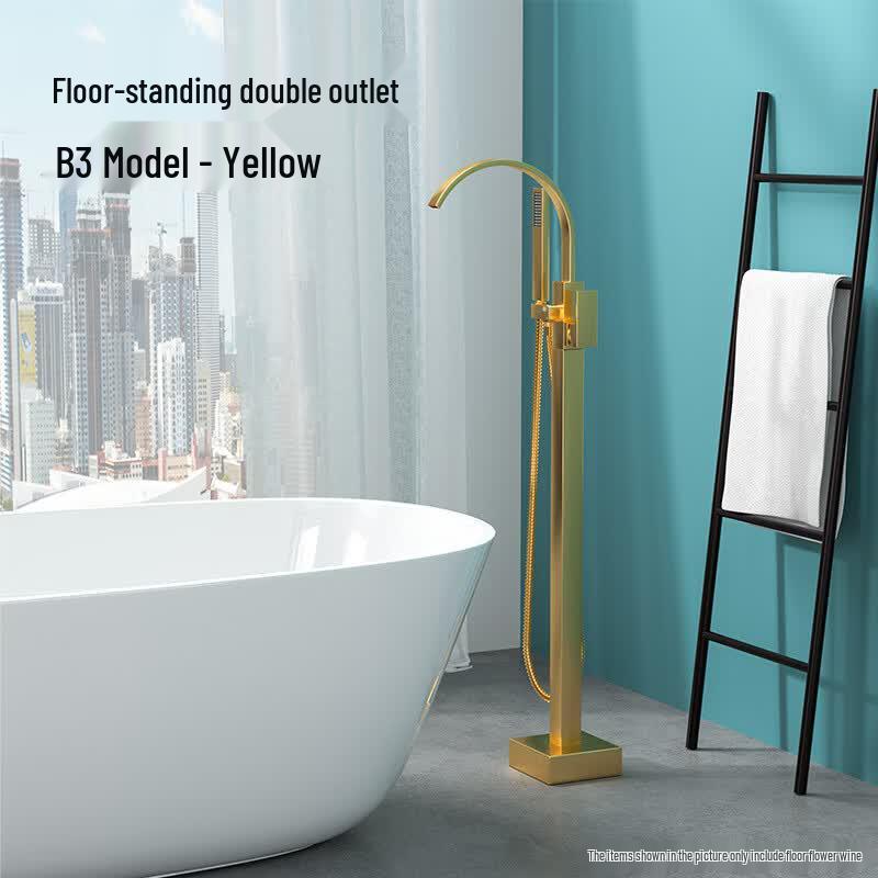 Yipan Floor-Standing Bathtub & Basin Shower Faucet Set