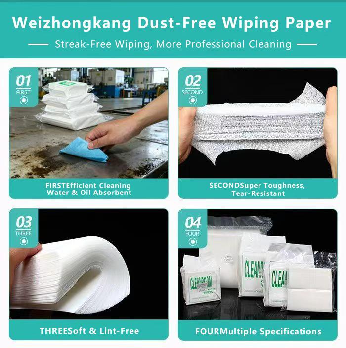 Antistatik Tozsuz Endüstriyel Silme Kağıdı 0609 - Yağ ve Su Emici Dokunmamış Kumaş