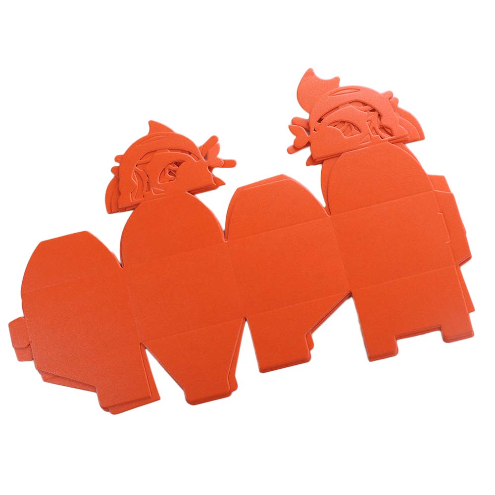 24pcs Paper Halloween Candy Gift Box Spider/Pumpkin/Ghost Pattern DIY Candy Packing Box Orange/Black Cookie Boxes Kids