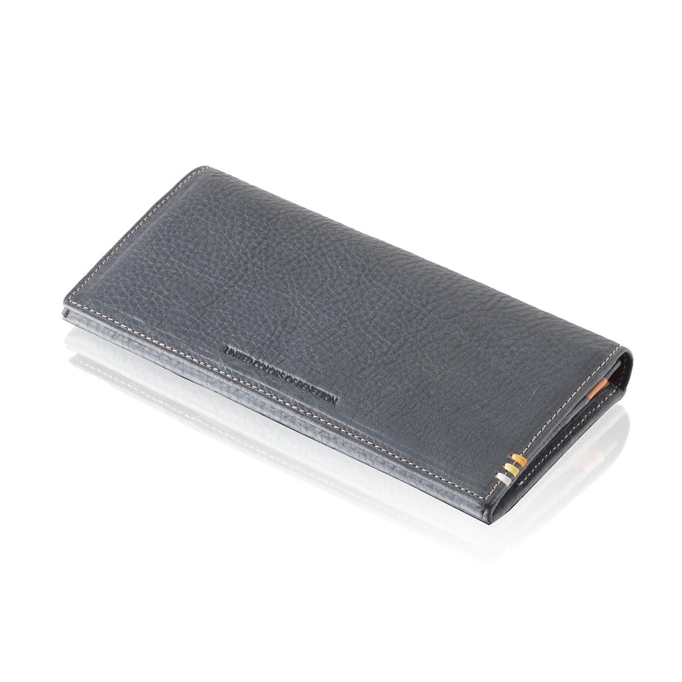 

United Colors of Benetton Men s Navy Italian Leather Long Wallet