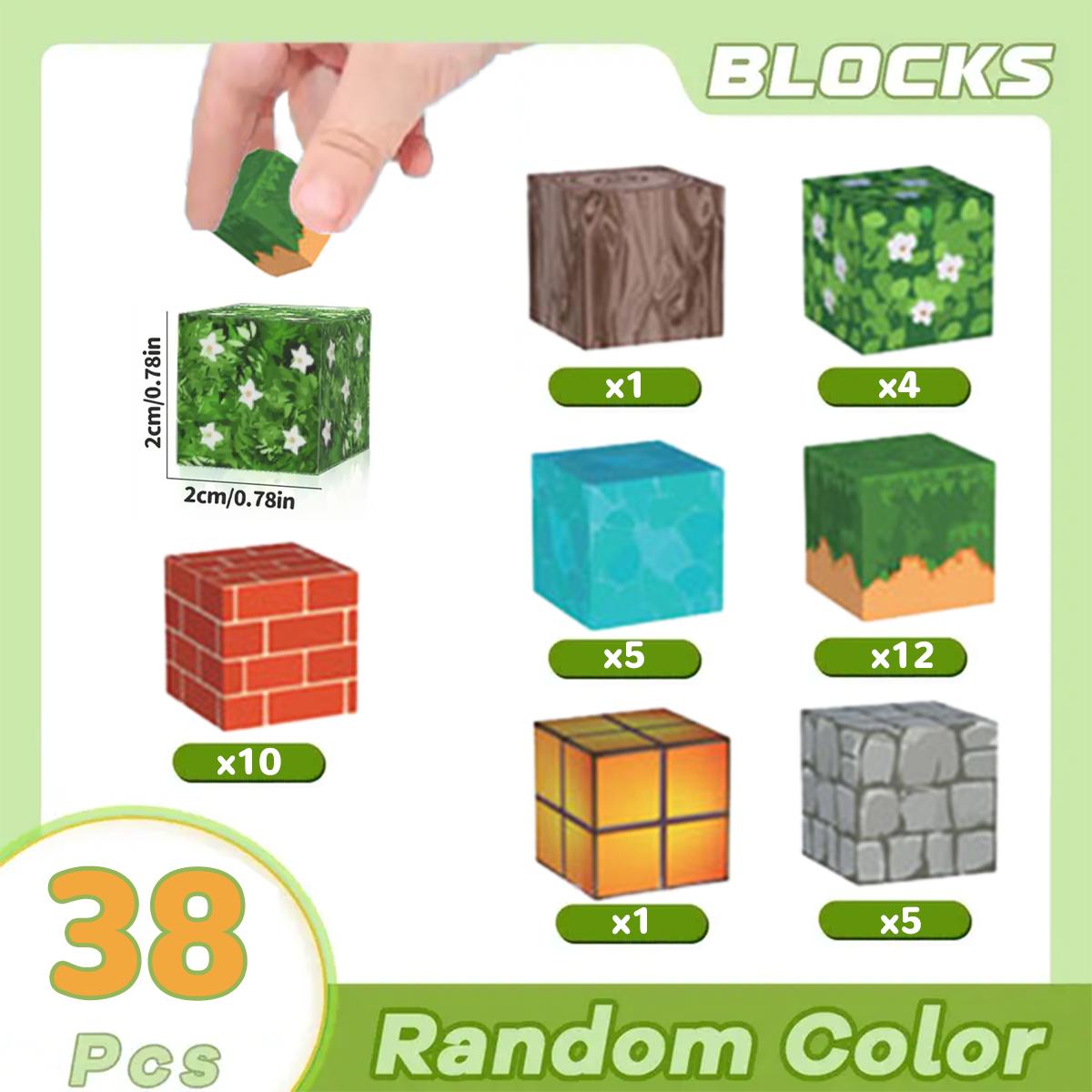 Magnetic Building Blocks Toy, Magnetic Cubes, 3D Creative Construction, Suitable for Birthday and Holiday Gifts