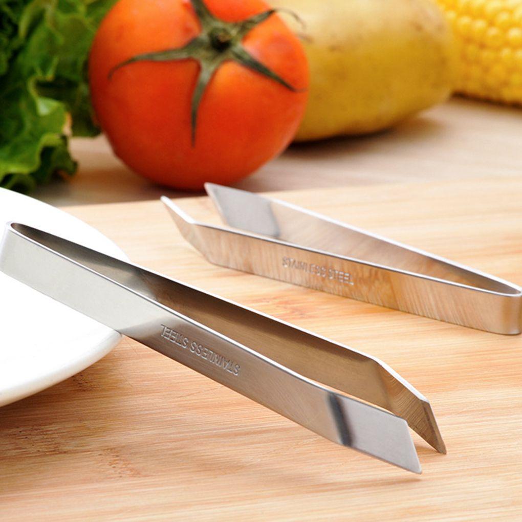 Stainless Steel Fish Bone Tweezer Pincer Plucking Clamp Clip Tong Kitchen Tool