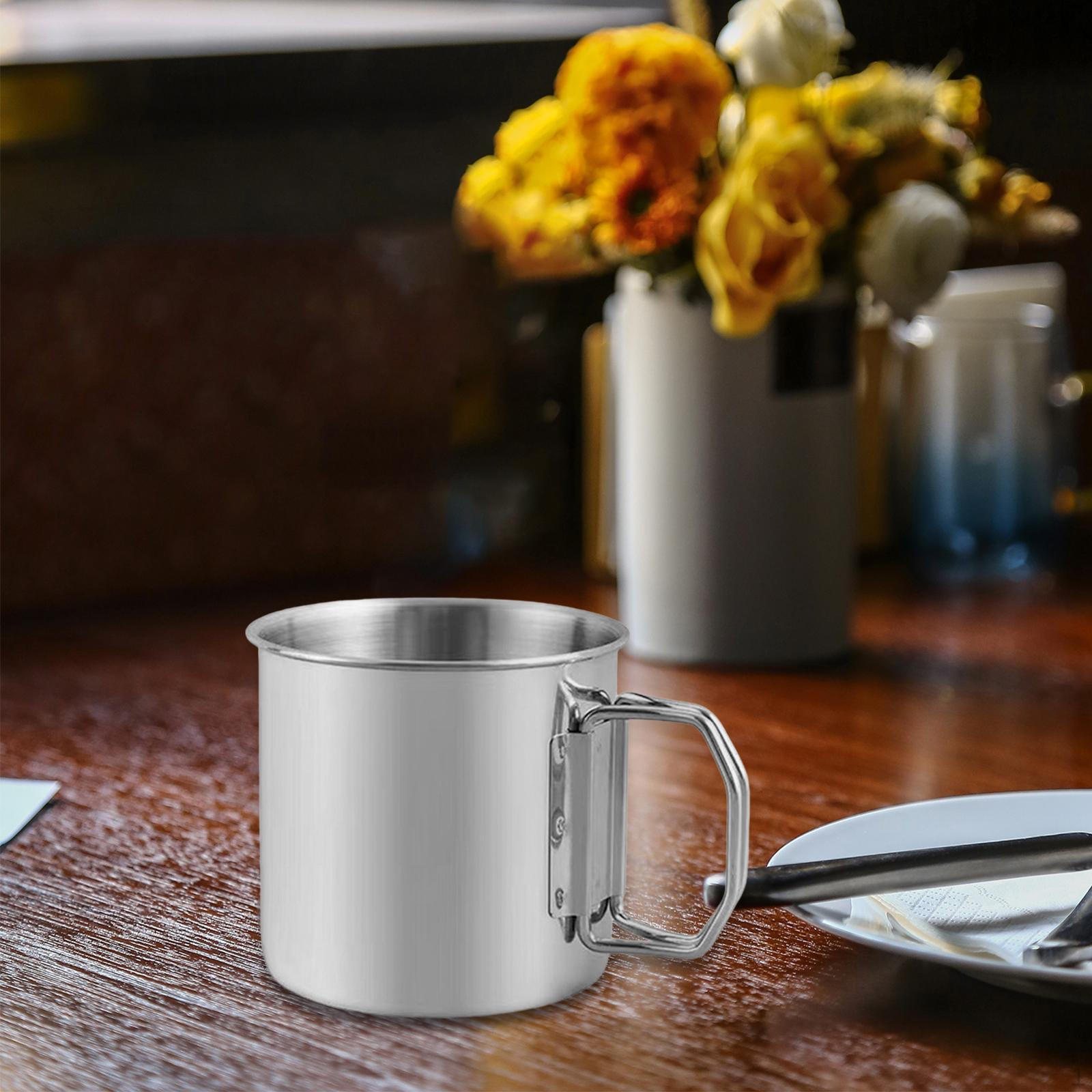 Metal Camping Cup for Hiking and Cooking, Lightweight Design 260ml