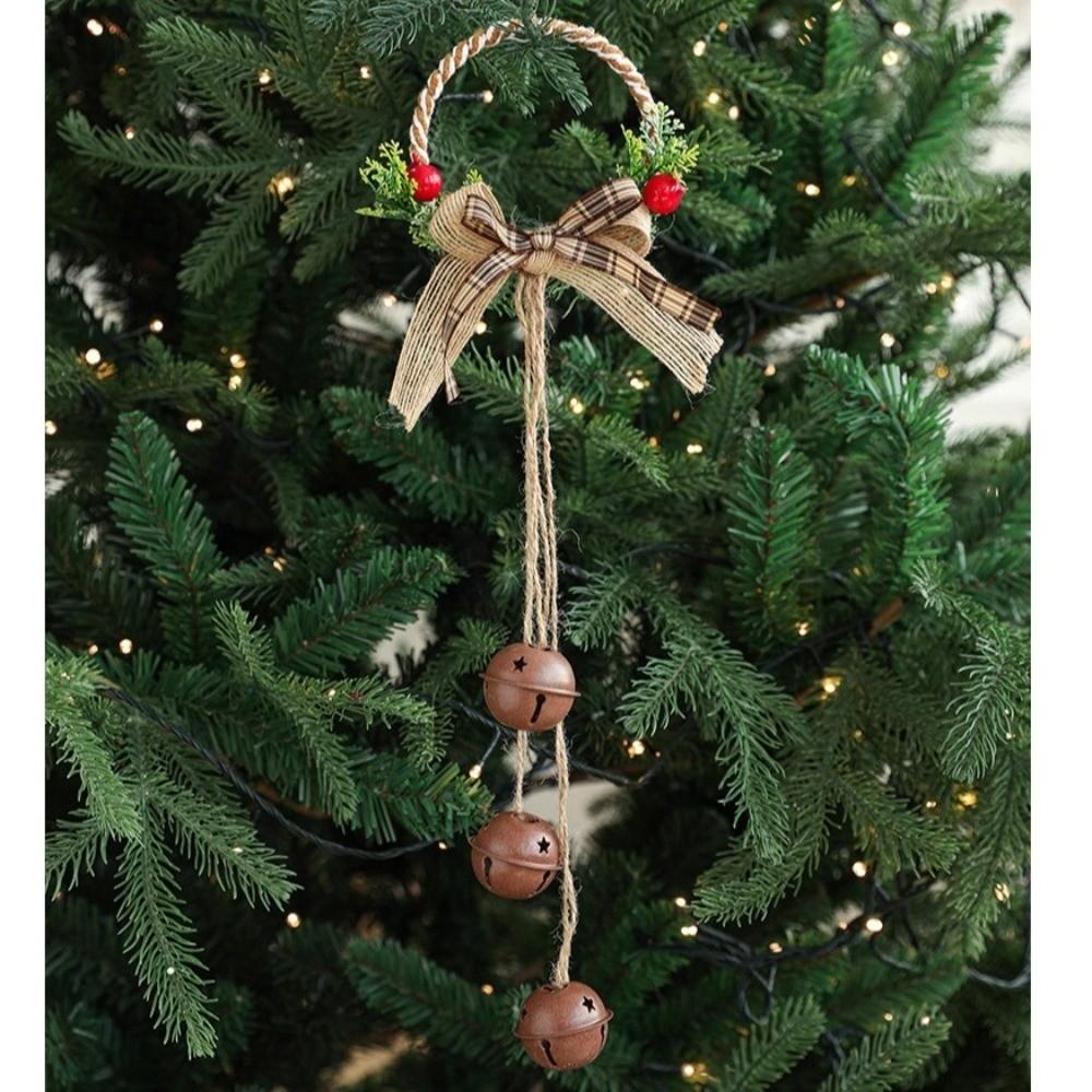 Pleasant Sound Christmas Bell With Bowknot Bell Ornament Christmas Tree Pendant  Party