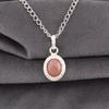 Peach Moonstone Gemstone Jewelry, 925 Sterling Silver Pendant, Handmade Gorgeous Silver Pendant, For Wedding Gift