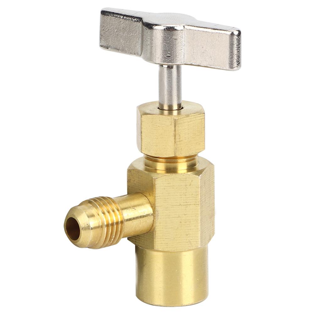 

R134A Female Thread 1 2ACME Air Conditioning Refrigerant Bottle Can Opener Valve Air Conditioning Tool