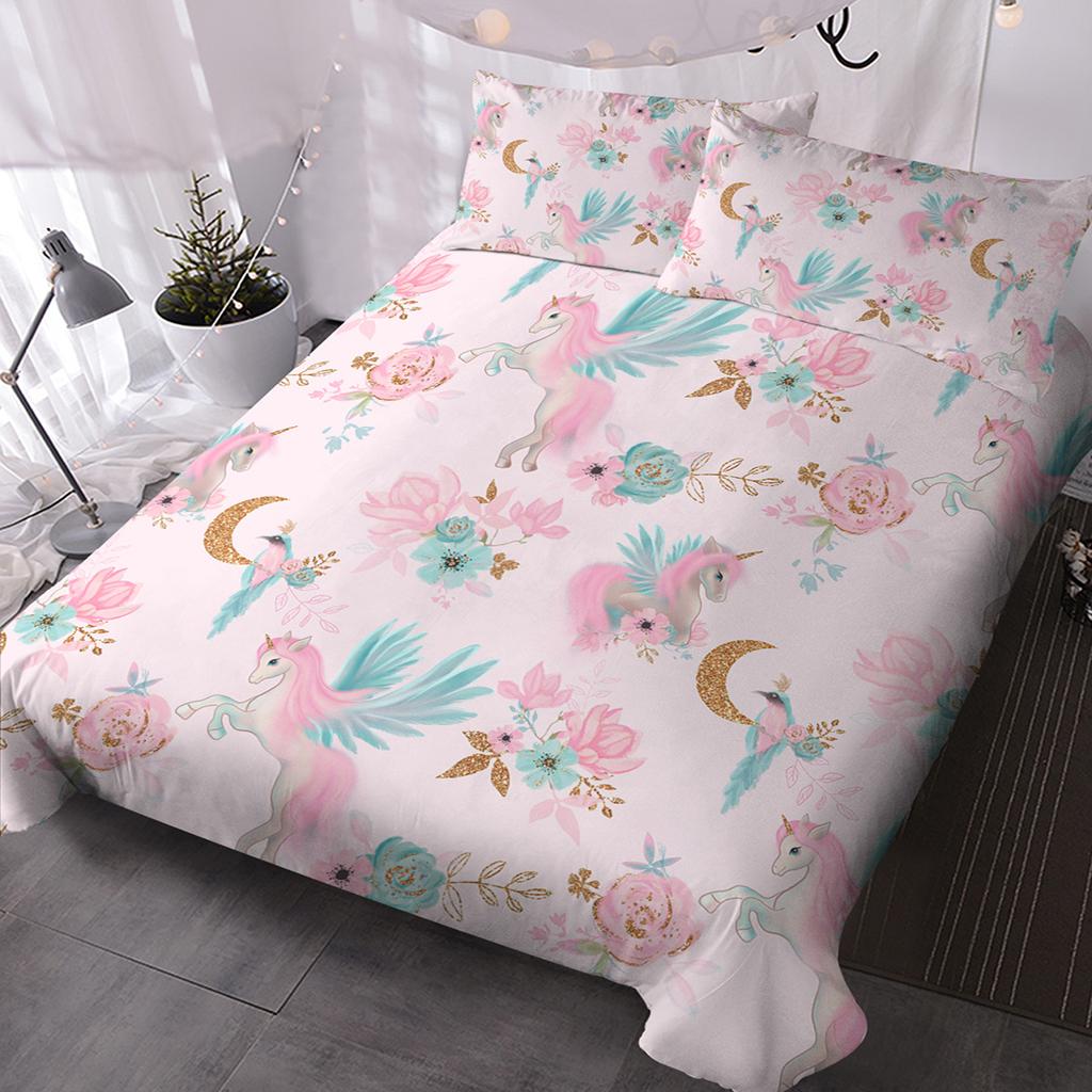 3D Printed Bedding Set Single Double Bed Down Duvet Cover Pillowcase 2/3pc King Queen Bed Cover Children's Women's Gift Home Textile