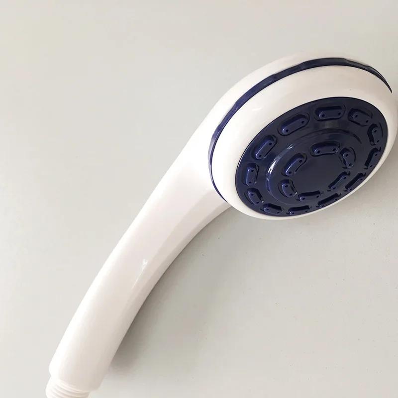 Super Discount White Shower Head Silicone Water Outlet Portable Travel Shower Head Water Saving Abs Plastic Bathroom Accessories