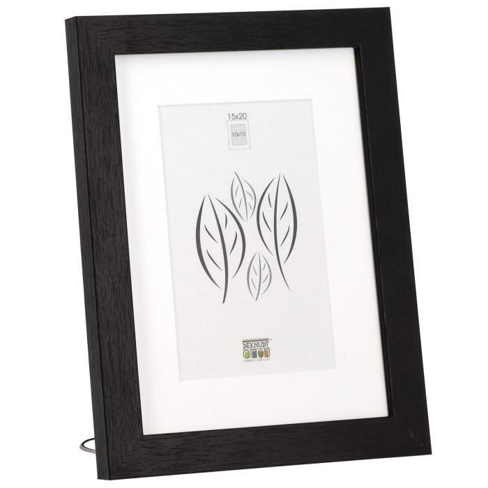 Cadre Photo - Deknudt - S66k - MDF - Noir - A3 avec Passe-partout A4