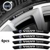 Dwrzs5 For 4pcs Aluminium Car Wheel Hub Rims Stickers Decoration Emblem Accessories For Volvo Rdesign XC60 XC40 V60 V40 EX30 XC90