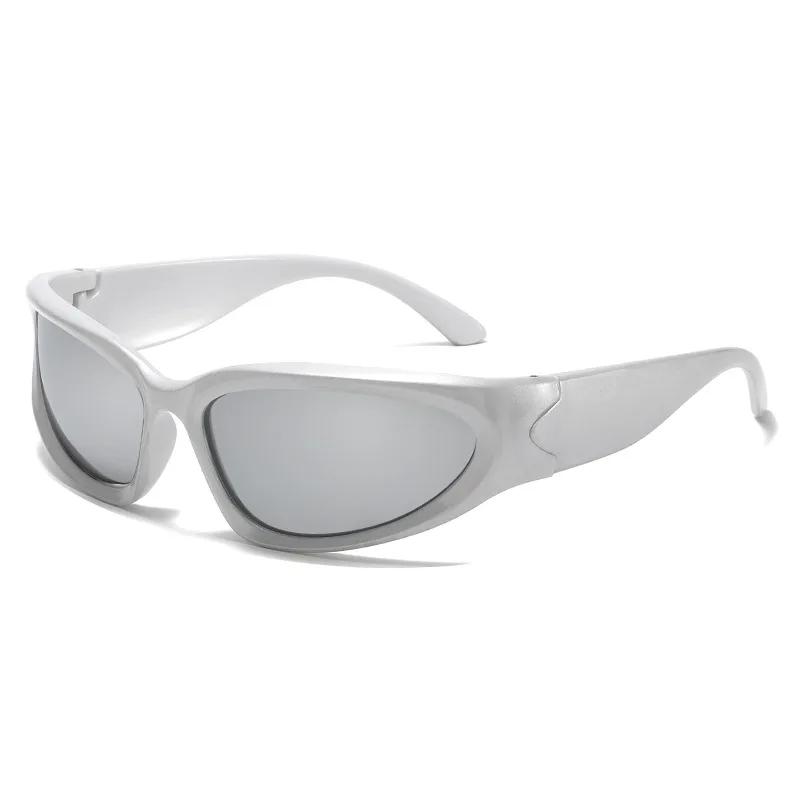 

New arrival Popular Women s Sunglasses Punk Sunglasses Unique Oval Sun Glasses Men Goggle Shades Mirror Colorful Y2K Eyewear MULTI