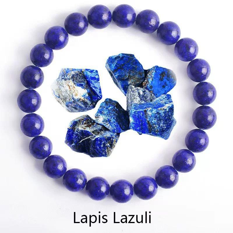 Amethyst Sunstone Lapis Lazuli Tiger Eye Handmade Agate Crystal Green Dongling Bracelet