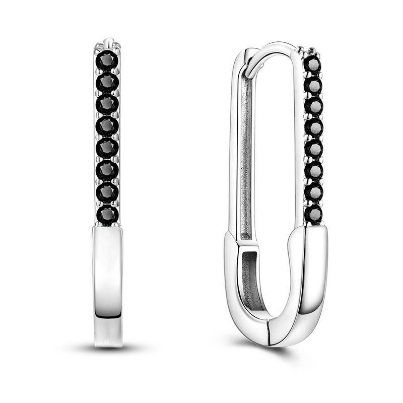 New 925 Silver Heart Hoop Earrings Inlaid Zircon CZ Infinity Love Golden Earrings For Women Wedding Gift Luxury Jewelry