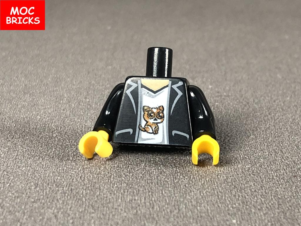 5pcs/lot MOC Bricks Torso Suit Body Wear Arms Hands Muscle Chef Cloth Educational Building Blocks Assembled Toys Plastic Dolls