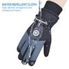 Waterproof Touch Screen Winter Fleece Riding Gloves PU Leather Ski Gloves Snow Gloves
