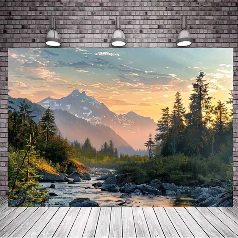 Natural Wilderness Earth Scenery Rural Scenery Living Room Bedroom Photography Background Photo Booth Props Party Banners
