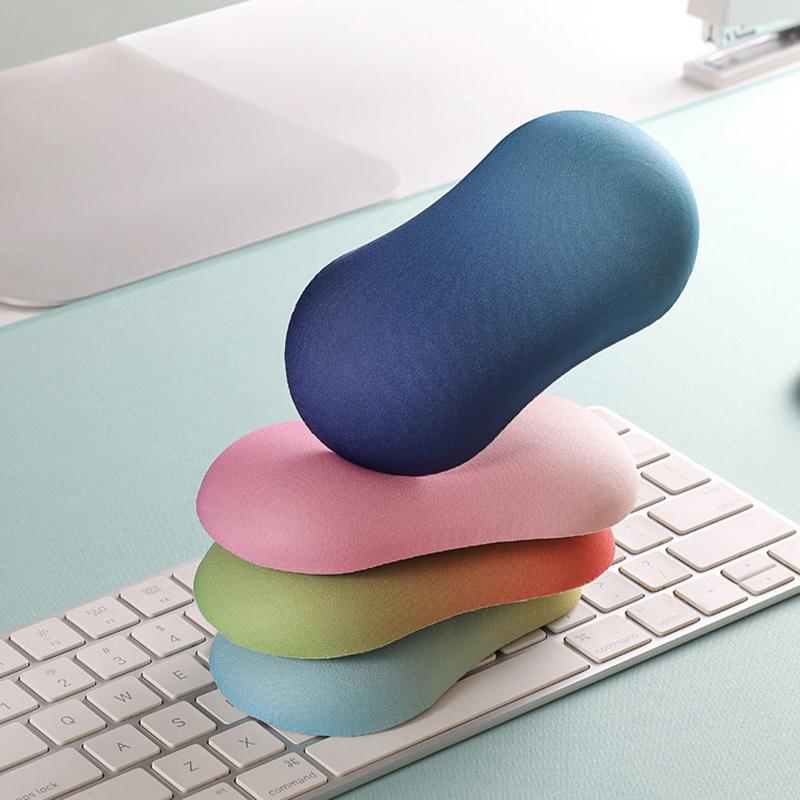 Desktop Mouse Wrist Rest Pad Silicone Mice Keyboard Hand Soft Cushion For Laptop Computer Pc Hand Pillow For Office Students