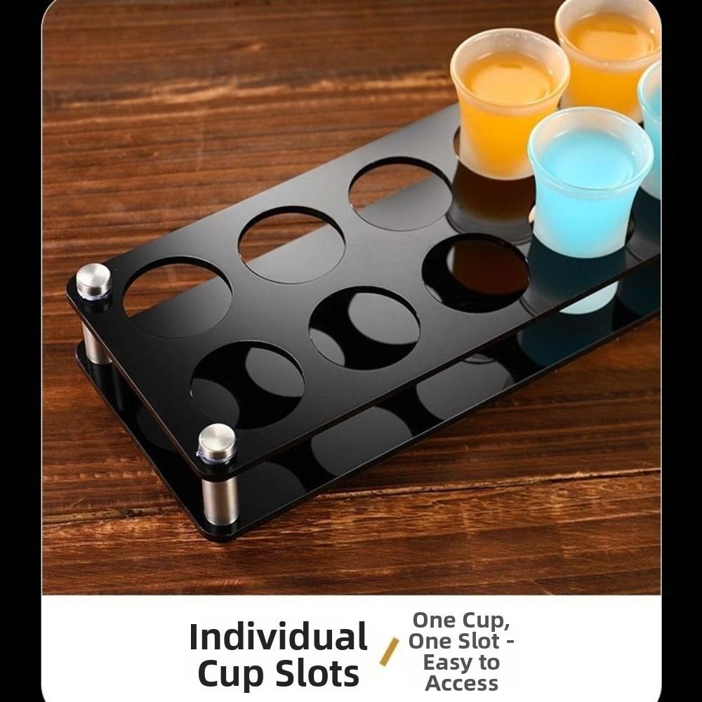 Round Hole Shot Glasses Holder 38mm Wine Cup Shelf Shot Glass Display Stand Restaurant Service