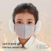 Kids' Cute Winter Earmuff Face Mask: Warm, Windproof, Breathable for School & Cycling