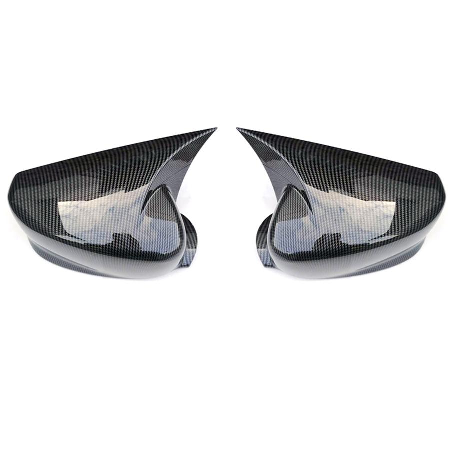 For Honda Accord 2013-2018 Carbon Fiber Look OX Horn Rear View Side Mirror Cover