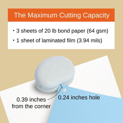 Sun-Star Stationery Single Hole Punch for Corners, White, S4765095