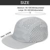Perforated 5-Panel Cap for Men Lightweight Breathable Quick-drying Baseball Caps Running Camping Hiking Training Outdoor Activity Hat
