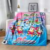 Bluey Soccer Adventure Customize Text Blanket Cozy Customizable Blanket Comfortable Great for Bedding Couch Sofa Office Chair Four Seasons Universal