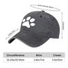 Mens Baseball Cap with Paw Print Versatile and Stylish Casual Hat Adjustable for Spring and Autumn Outings Travel Beach V
