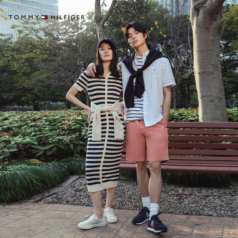 Tommy Hilfiger Women's Slim-Fit Striped Knit Maxi Dress