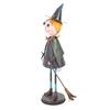 Something Different Metal Witch With Broom Ornament
