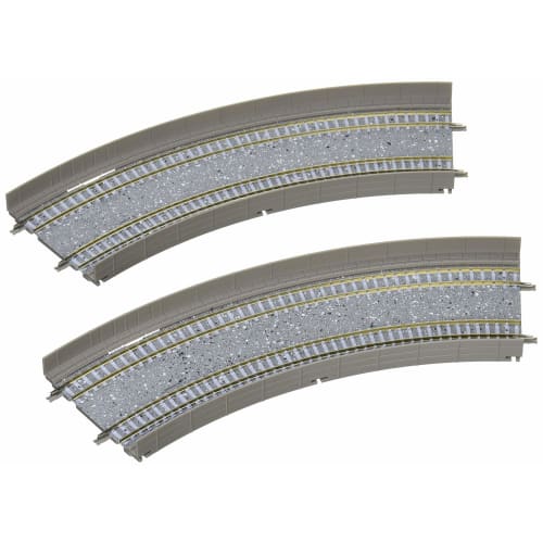 TOMIX N Gauge Double-Track Curved Rail DC317 & 280-45 F Set of 2 (1881) Model Railroad Supplies