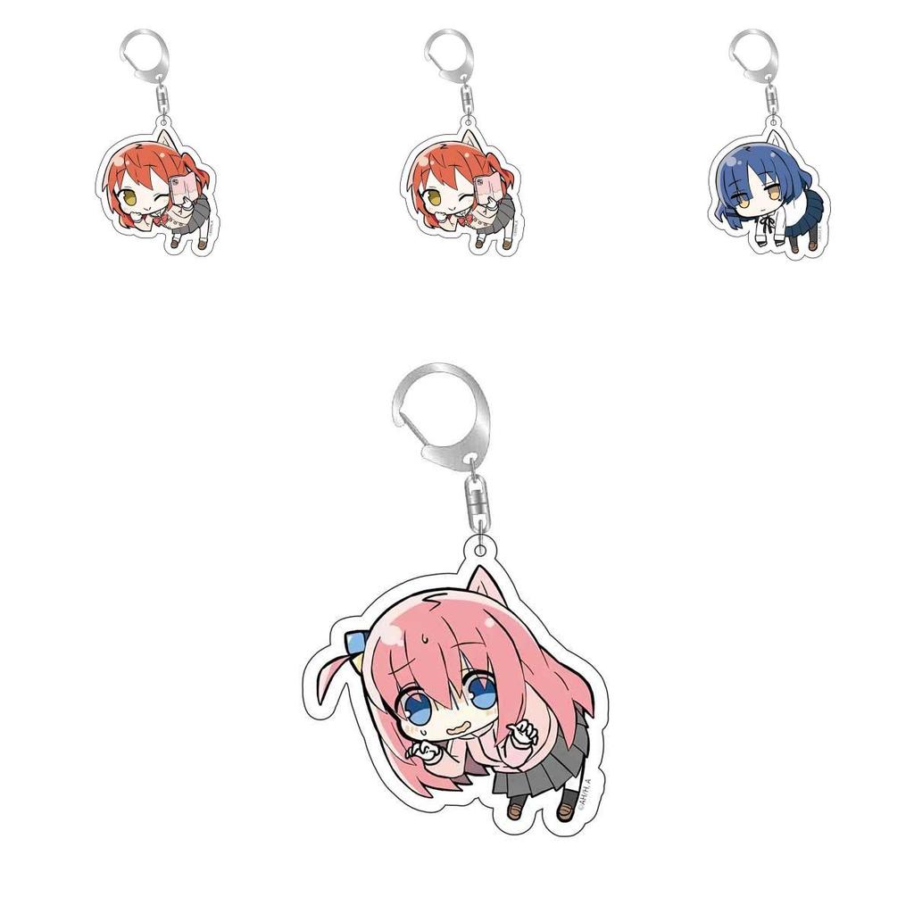 Stylish Bocchi The Rock Acrylic Keychain Double-sided Printed Keyring Bag Pendant Gifts