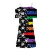 Women's Dress Casual Independent Day Print Skirt Sundress