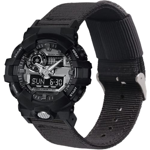 

Replacement Nylon Strap for G-Shock Watches (Compatible with Casio Watch Models GW5600/GM5600, GA-100/110/120/150/200/300/400/700, GD-100/110/120/350,