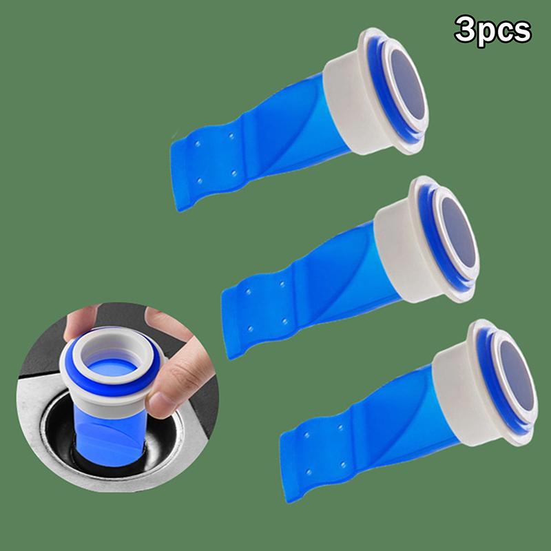 Geruchsdichter Silikon-Badezimmerablaufkern, Badezimmer-Essential, Universelle Runde Geruchsdichte Abdeckung für Abwasserkanäle, Insektenprävention