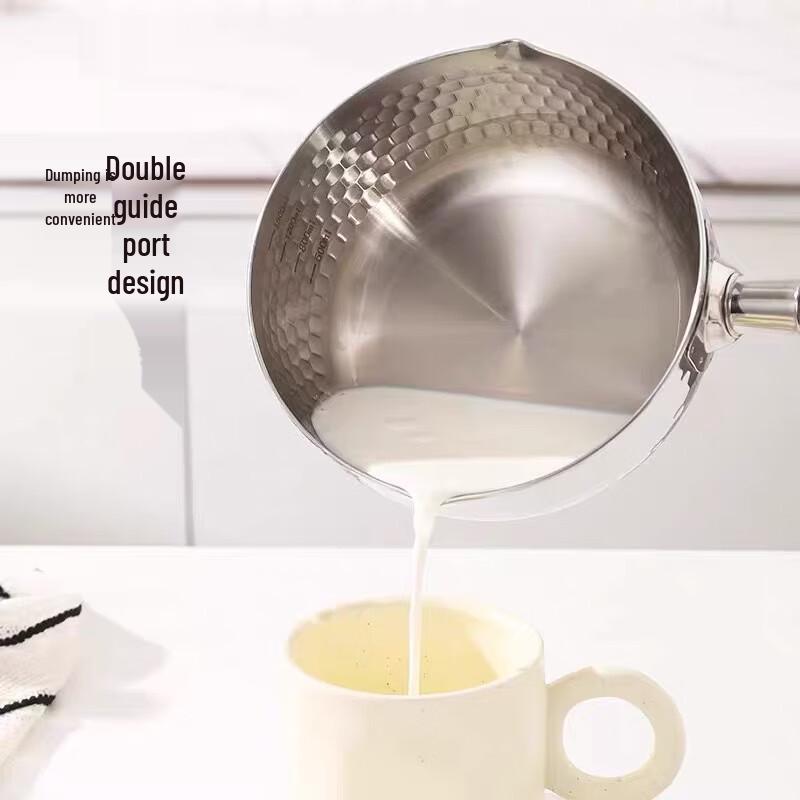 Wutuo Non-Stick Stainless Steel Milk Pot with Steamer